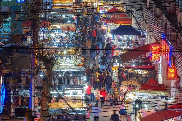 城市夜景燈光照明